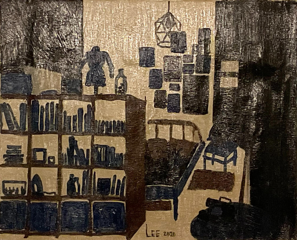 lockdown in Paris/33x40cm